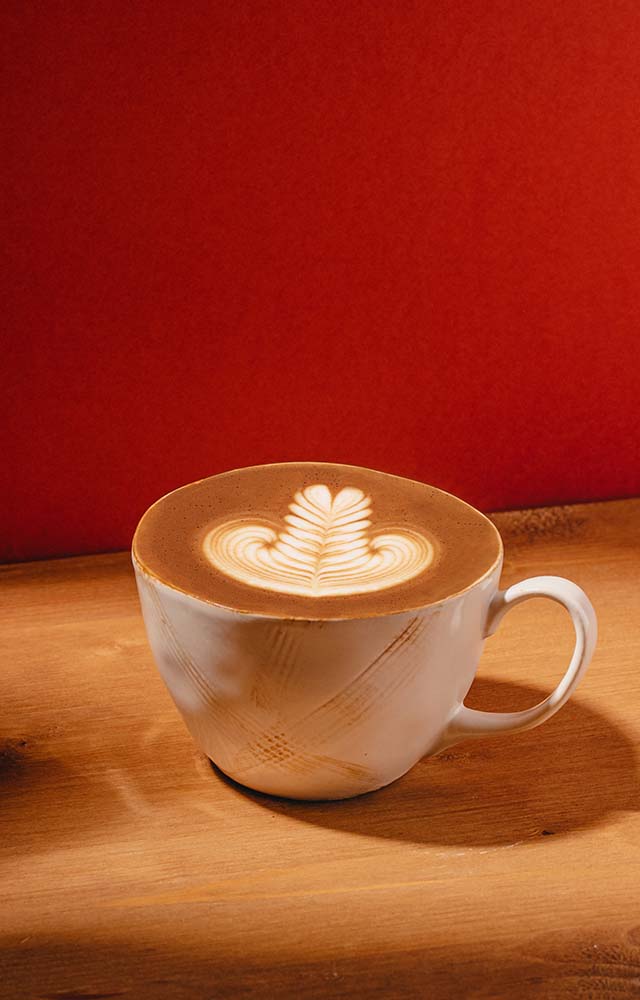 Flat white kaffee