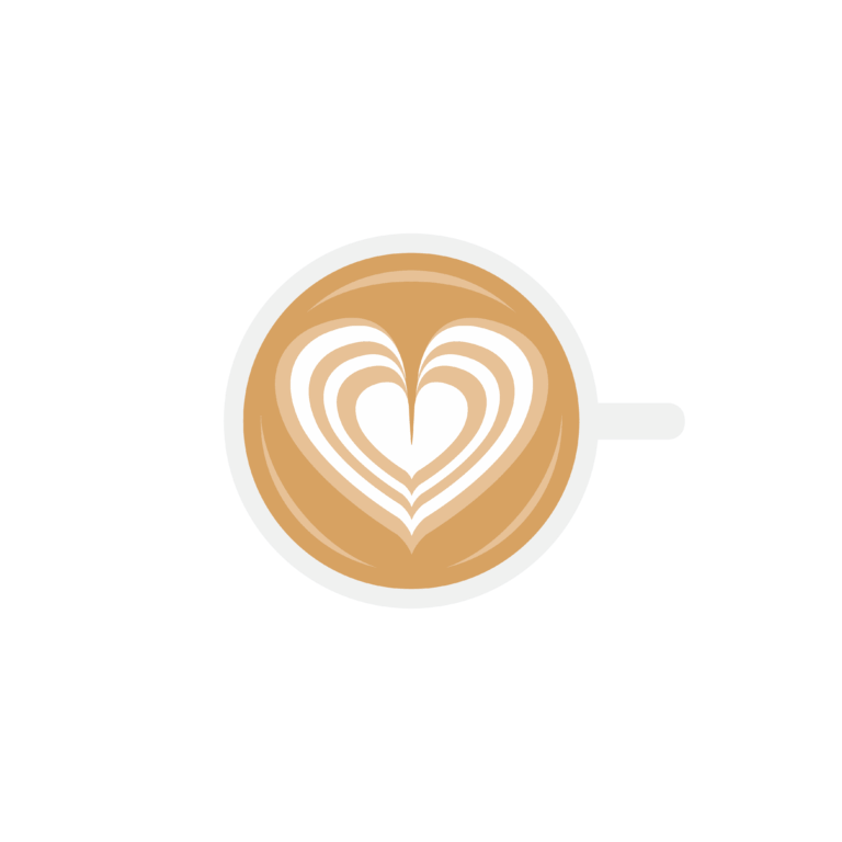 Herz in Latte Art