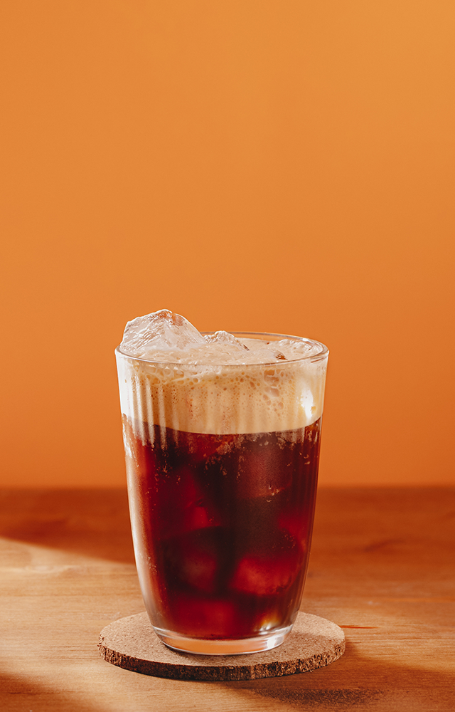 iced coffee portrait