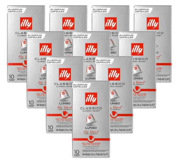 Kapseln - Illy – Lungo Classico kompatibel mit Nespresso® – 100 Kapseln
