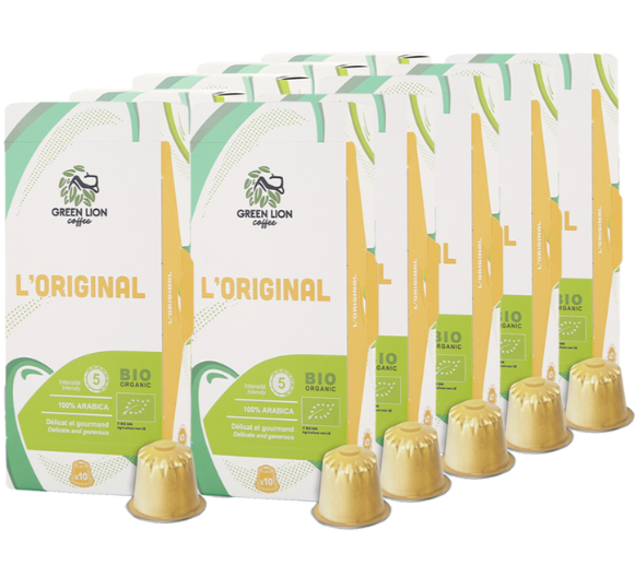 Kapseln - Green Lion Coffee – L'Original Bio – 100 kompatible Kapseln
